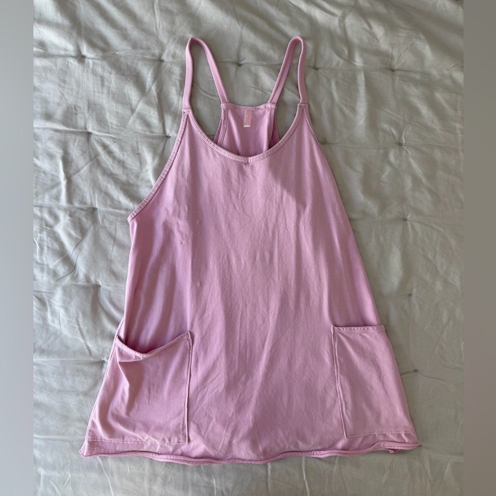 Free People Light Pink Sleeveless Romper